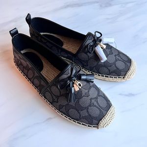 New with Box COACH Espadrilles shoes, size 9